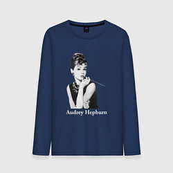 Мужской лонгслив Одри Хепбёрн 04
