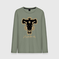 Мужской лонгслив Черный Бык