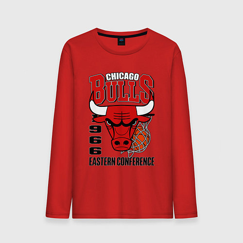 Мужской лонгслив Chicago Bulls NBA / Красный – фото 1