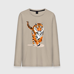 Мужской лонгслив Властный хозяин джунглей