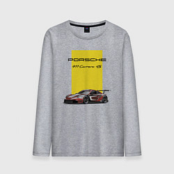 Лонгслив хлопковый мужской Porsche Carrera 4S Motorsport, цвет: меланж