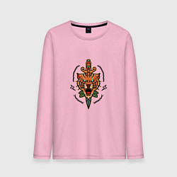 Мужской лонгслив Тигр с кинжалом