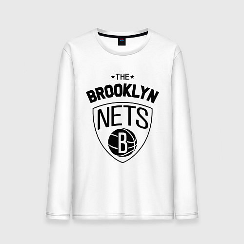 Мужской лонгслив The Brooklyn Nets / Белый – фото 1