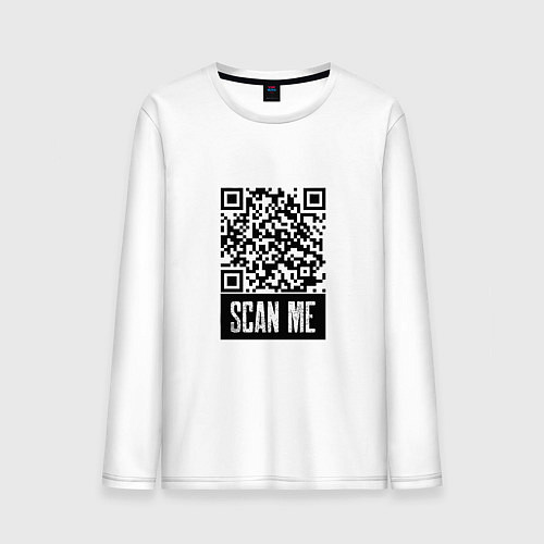 Мужской лонгслив QR Scan / Белый – фото 1