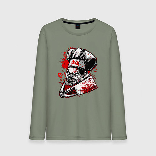 Мужской лонгслив DOTA 2 ПУДЖ PUDGE / Авокадо – фото 1