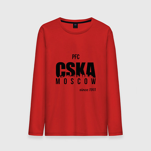 Мужской лонгслив CSKA since 1911 / Красный – фото 1