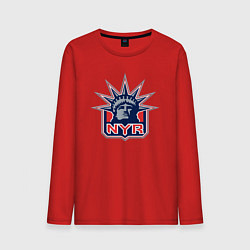 Лонгслив хлопковый мужской Нью Йорк Рейнджерс New York Rangers, цвет: красный