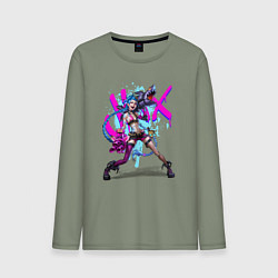 Мужской лонгслив LOL JINX БРЫЗГИ КРАСОК