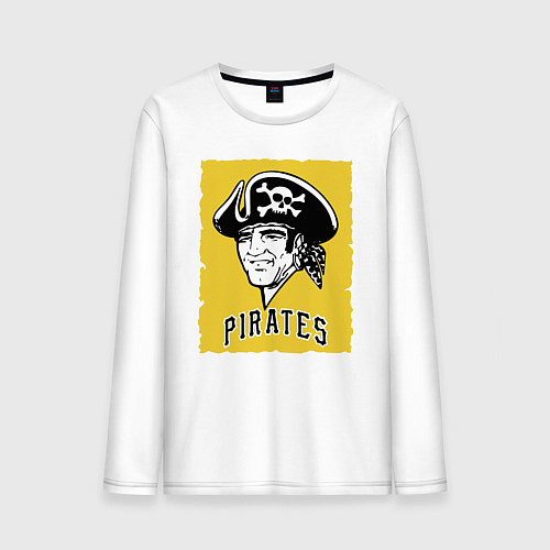 Мужской лонгслив Pittsburgh Pirates baseball / Белый – фото 1