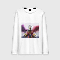 Лонгслив хлопковый мужской Deltarune Vol 2, цвет: белый