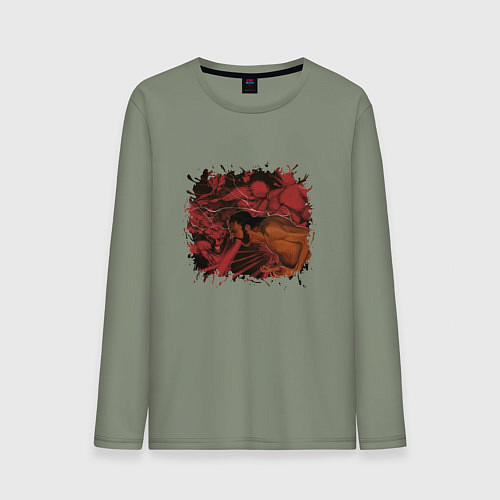 Мужской лонгслив Боль Дюбуа Disco Elysium / Авокадо – фото 1