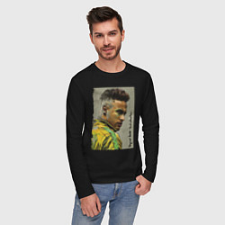 Лонгслив хлопковый мужской Neymar Junior - Brazil national team, цвет: черный — фото 2
