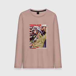 Мужской лонгслив Ван-Пис One Piece, Трафальгар Ло,