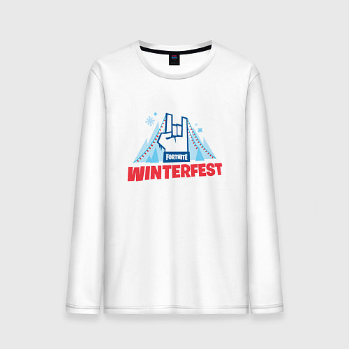 Мужской лонгслив Winterfest / Белый – фото 1