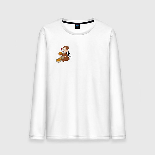 Мужской лонгслив Chipmunk Dale / Белый – фото 1