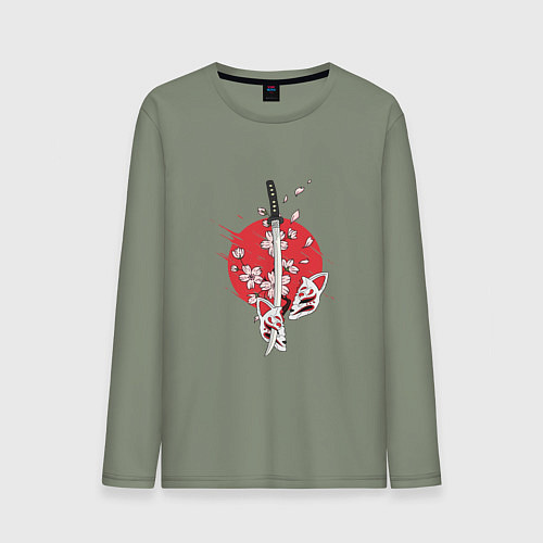 Мужской лонгслив Рассекающий клинок / Авокадо – фото 1