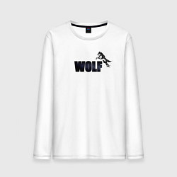 Лонгслив хлопковый мужской Wolf brand, цвет: белый