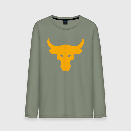 Мужской лонгслив Бык Дуэйн Скала Джонсон / Авокадо – фото 1