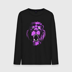 Лонгслив хлопковый мужской Neon vanguard lion, цвет: черный