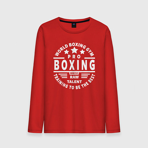 Мужской лонгслив PRO BOXING / Красный – фото 1