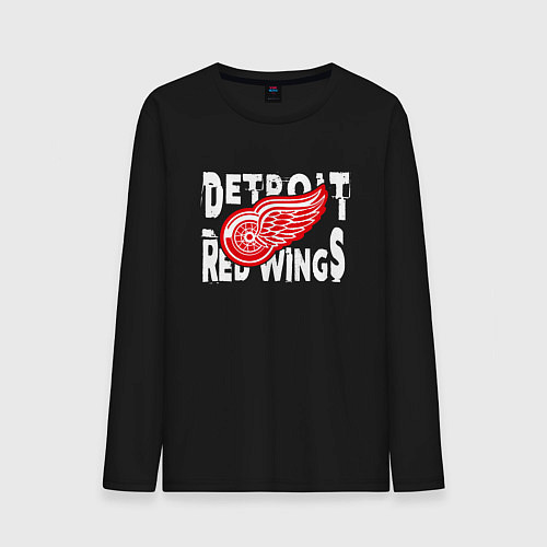 Мужской лонгслив Детройт Ред Уингз Detroit Red Wings / Черный – фото 1