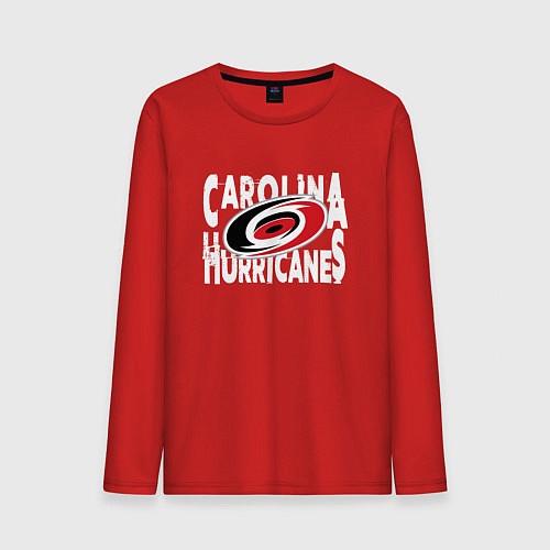 Мужской лонгслив Каролина Харрикейнз, Carolina Hurricanes / Красный – фото 1