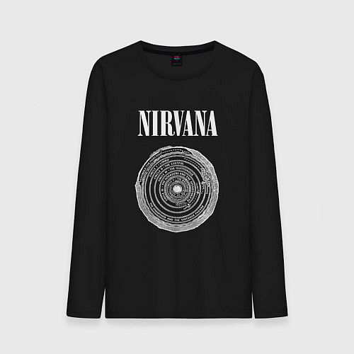 Мужской лонгслив Nirvana Нирвана Круги ада / Черный – фото 1