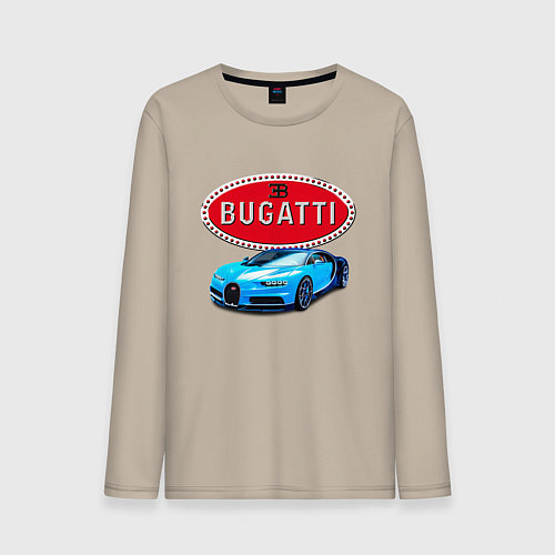 Мужской лонгслив Bugatti - motorsport / Миндальный – фото 1