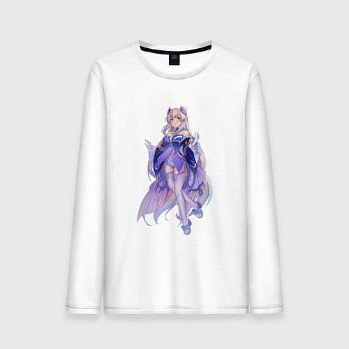 Мужской лонгслив Кокоми встречает / Белый – фото 1