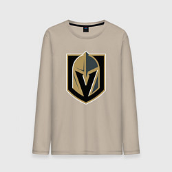 Лонгслив хлопковый мужской Vegas Golden Knights , Вегас Голден Найтс, цвет: миндальный