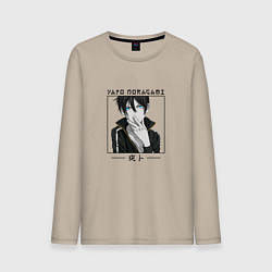 Лонгслив хлопковый мужской Ято Yato, Noragami, цвет: миндальный