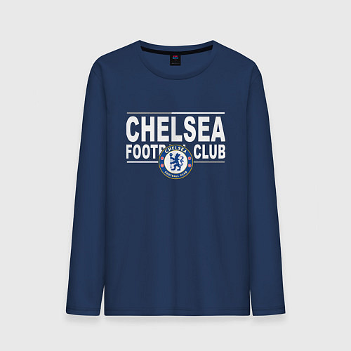 Мужской лонгслив Chelsea Football Club Челси / Тёмно-синий – фото 1
