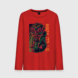 Мужской лонгслив Ложь в маске