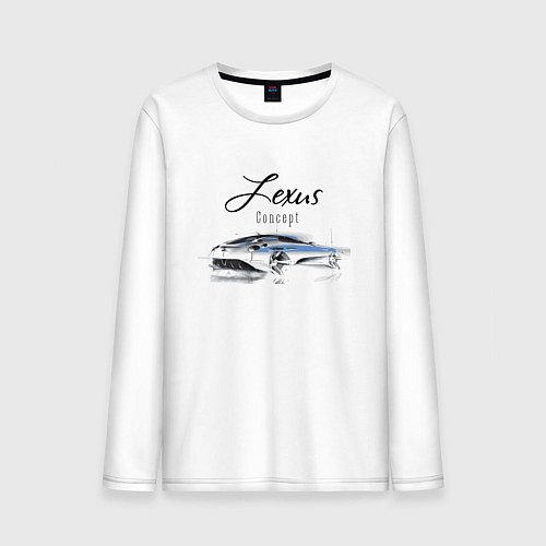 Мужской лонгслив Lexus Concept / Белый – фото 1
