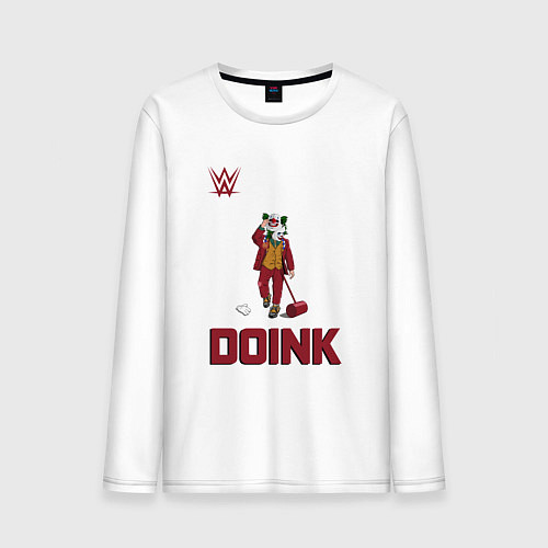 Мужской лонгслив DOINK Клоун / Белый – фото 1