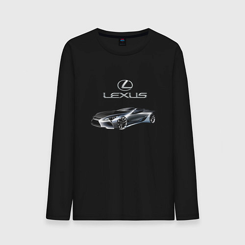 Мужской лонгслив Lexus Motorsport / Черный – фото 1