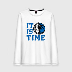 Мужской лонгслив It Is Dallas Mavericks Time Даллас Мэверикс