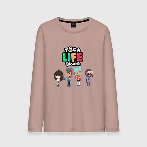 Мужской лонгслив Toca Life World 3 / Пыльно-розовый – фото 1