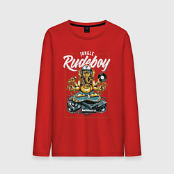 Лонгслив хлопковый мужской Rudeboy, цвет: красный