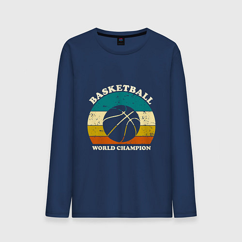 Мужской лонгслив Basket Champion / Тёмно-синий – фото 1