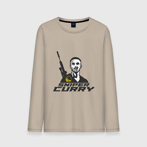 Мужской лонгслив Sniper Curry / Миндальный – фото 1