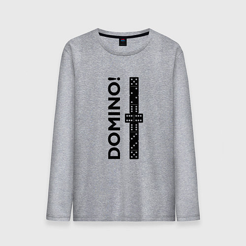 Мужской лонгслив Доминоспорт / Меланж – фото 1