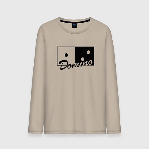 Мужской лонгслив Доминообщественное / Миндальный – фото 1