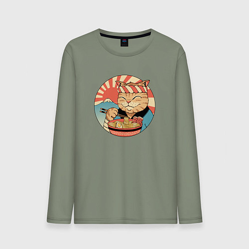 Мужской лонгслив Catana Ramen / Авокадо – фото 1