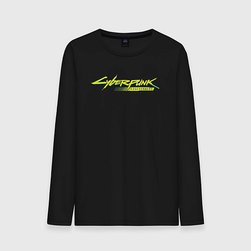 Мужской лонгслив LOGO CYBERPUNK: EDGERUNNERS / Черный – фото 1