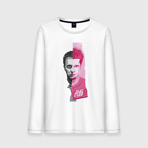 Мужской лонгслив Fight CluВ / Белый – фото 1