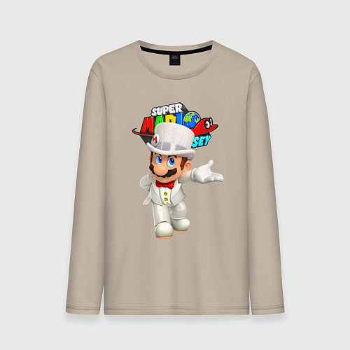 Мужской лонгслив Super Mario Odyssey Nintendo / Миндальный – фото 1