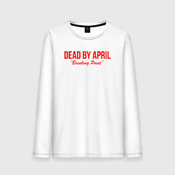Лонгслив хлопковый мужской Dead by april metal,, цвет: белый