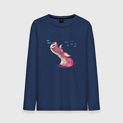 Мужской лонгслив Мечтающий поросенок
