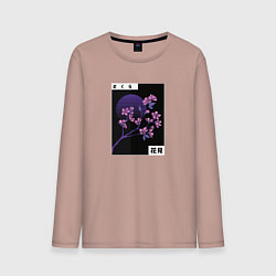 Мужской лонгслив Сакура Закат